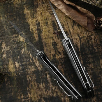 CH ægte original VG10 folde kniv kulstof fiber håndtag kugleleje lomme camping self-defense rescue gå på jagt værktøj