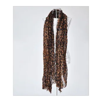 Mode Leopard Sjal Tørklæde Wrap for Kvinder