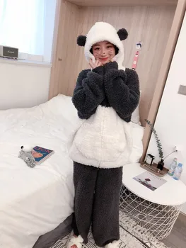 2020 japan dejlige panda pyjamas søde varmt hjem, der passer nattøj pyjamas GP