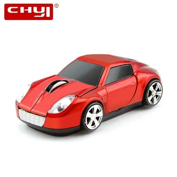 CHYI Trådløse Bil Mus med 1600 DPI USB-tilsluttet Optisk Computer Gaming Mus 3D Mini Sport Bil Mause Gave Til Børn, værdiboks til Bærbar PC