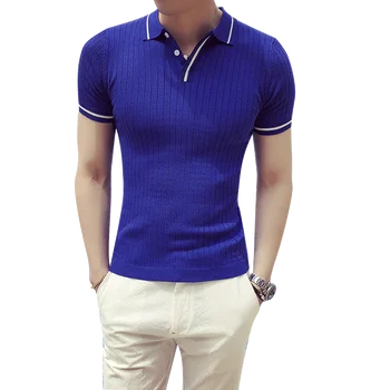 Fashion 2020 Men's Polos Slim Fit Turn Down Collar Zipper Design Casual Polos Men White Black Summer Short Sleeve Polo Shirt Men