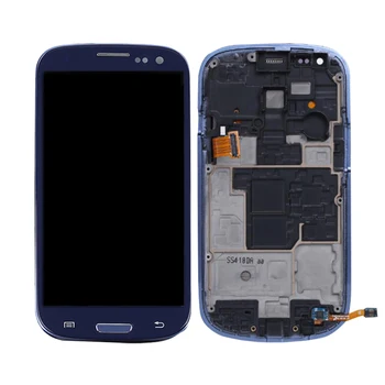 ORIGINAL SAMSUNG Galaxy S3 Mini LCD-Touch Screen Digitizer Assembly For Samsung i8190 Vise withFrame Udskiftning GT-I8195