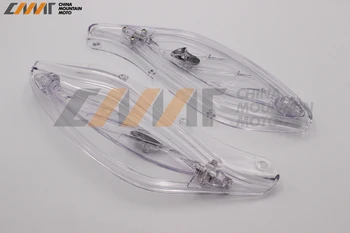Clear Adjustable Side Wing Fairing Deflector case For Harley Classic FLHT Glide 96-13