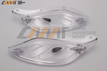 Clear Adjustable Side Wing Fairing Deflector case For Harley Classic FLHT Glide 96-13