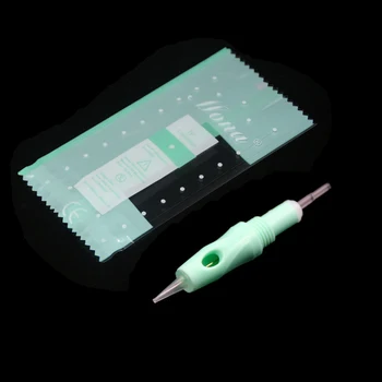 30stk Patron Nåle 8mm Skrue Grønne Tatoveringer Steriliseret disponibel Microblading lip For Charmant maskine Princesse Frihed Pen