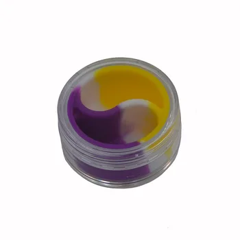 20pcs 10ml Non Stick akryl silikone jar-Bho Silikone olie Beholder Slick olie Dab Voks Krukke med Acryl Transparent Sagen