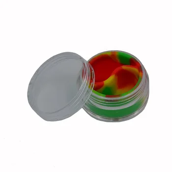 20pcs 10ml Non Stick akryl silikone jar-Bho Silikone olie Beholder Slick olie Dab Voks Krukke med Acryl Transparent Sagen