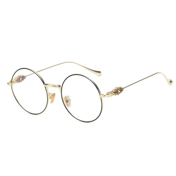 Runde Vintage Briller aluminium Stel Briller Mænd og Kvinder Stil Fuld Rim Optiske Briller