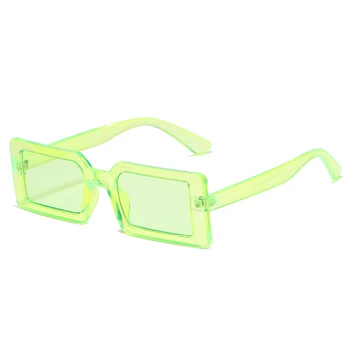 90'erne Trendy Sorte Solbriller Kvinder 2020 Brand Designer Rektangel Tyk Ramme Mode solbriller Nuancer til Damer UV400 Gafas