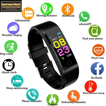 Ny Smart Ur Mænd Kvinder pulsmåler Blodtryk Fitness Tracker Smartwatch Sport Ur til ios android PK 116p 119P