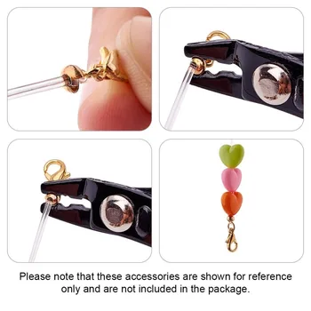 Om 590Pcs/Max 6 Farver 3mm Strygejern Crimp Beads Dækker Knude Dækker Perler til smykkefremstilling Resultater