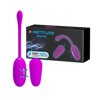 Smuk kærlighed electrick stød 7 speed vibrator silikone fjernbetjening hoppe æg genopladelige Vaginal g-punktet, sex legetøj til kvinder