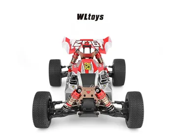 WLtoys 144001 2,4 G Racing Fjernbetjening Bil Konkurrence 60 km/h Metal Chassis 4wd Elektriske RC Formel Bil for Julegave