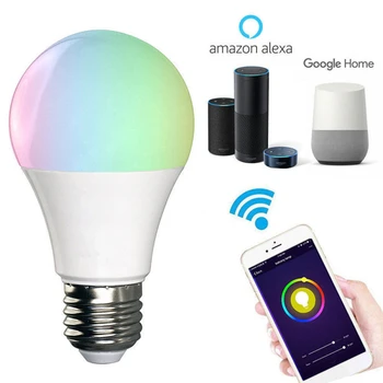 Smart Wifi LED Pære E27 E26 RGBW Pære Arbejde Med Alexa/Google startside Dæmpbar/Timer-Funktionen Farverige LED Magic Music Pære