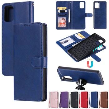 Flip taske Til Samsung Galaxy A01 A11 M11 A21S A31 A41 A51 A71 5G A516 A716 Magnetiske Aftagelig 2-i-1-Wallet Læder Telefonens Cover