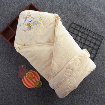 Nyfødte Baby Sovepose Fortykket Warm Svøb Tæppe Spædbarn Babyer Swaddle Wrap Sleepsack Kvalitet Toddler Sengetøj Sleepzak