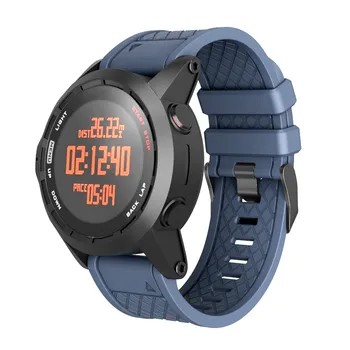 Smartwatch Band Til Garmin Fenix/Fenix 2 Band Armbånd Passer til 26mm Bredde Blød Silikone WristwatchStrap 18SEP27