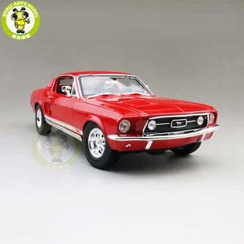 1/18 1967 Ford Mustang GTA Fastback MAISTO 31166 Diecast Model bil Legetøj til gaver samling hobby