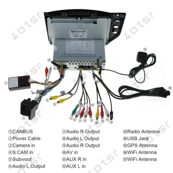 Android-Carbon-Fiber For Maserati GT/GC GranTurismo 2007-2017 Car Multimedia Stereo Ingen DVD-Afspiller Radio GPS-Navigation Head unit