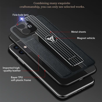 Magnet Tilfældet For Xiaomi Lidt Poco X3 NFC Mi 9T Note 10 Lite Pro Mat Læder Silikone Cover Tilfældet For Redmi Note 8 Pro 9 9A