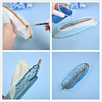 Silicone Mold Harpiks Forme Til Støbning DIY Epoxy UV-Fjer Storage Box Skuffe Harpiks Håndværk Harpiks Forme til Smykker at Gøre Værktøjer