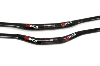 WCS MTB Downhill cykel 31.8 mm styr UD kulfiber 15 / 25mm anledning barer 740 / 760 / 780 / 800 / 820 mm