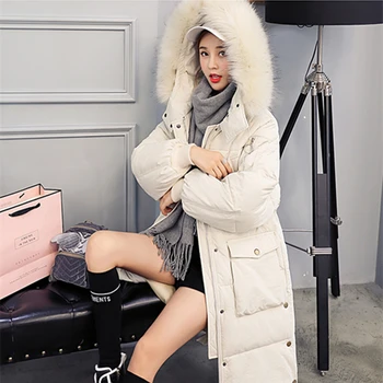 Fabrikken direkte 2020 nye mode overdimensionerede kvinder er vinter jakke bomuld, tyk varm kvinders jakke gedde pels koreanske kvinder jakke