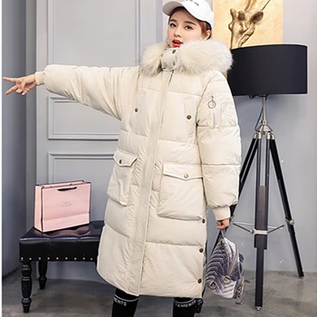 Fabrikken direkte 2020 nye mode overdimensionerede kvinder er vinter jakke bomuld, tyk varm kvinders jakke gedde pels koreanske kvinder jakke