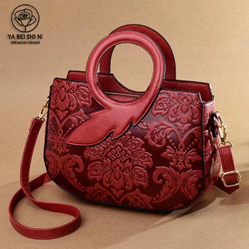 Kinesisk Stil Luksus Håndtasker, Kvinder Messenger Taske Over skuldertaske Tote Crossbody Tasker Til Kvinder Bolso De Hombro Sac a Main