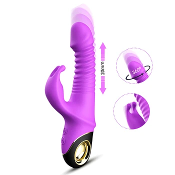 Silikone G-Spot Dildo Vibrator 9 Tilstande Vibrationer Kanin Masturbator Voksen Sex Legetøj For Kvindens Klitoris Massager Sex Shop