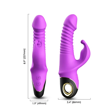 Silikone G-Spot Dildo Vibrator 9 Tilstande Vibrationer Kanin Masturbator Voksen Sex Legetøj For Kvindens Klitoris Massager Sex Shop