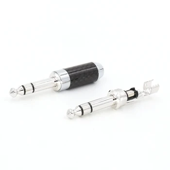 Et par hi-end CF-763SM (R) stil rhodineret pins 3,5 mm stereo stik aduio hovedtelefon kabel-stik