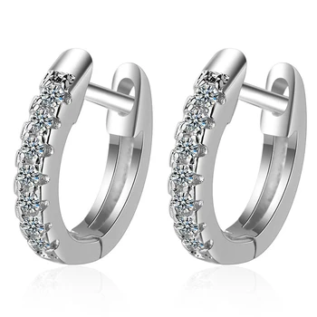 XIYANIKE 925 Sterling Sølv koreanske Kreative Geometriske Crystal Øreringe Fashion Simpel Bryllup Smykker Forebygge Allergi