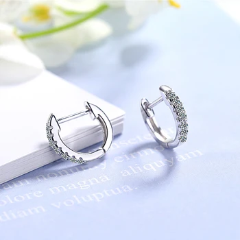 XIYANIKE 925 Sterling Sølv koreanske Kreative Geometriske Crystal Øreringe Fashion Simpel Bryllup Smykker Forebygge Allergi