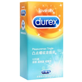 Durex Kondomer XXL 56mm Magibox Pleasuremax Cock Ærme Naturlig Latex Ribbet Sporal Jordbær smag Kondomer Sex Legetøj til Mænd