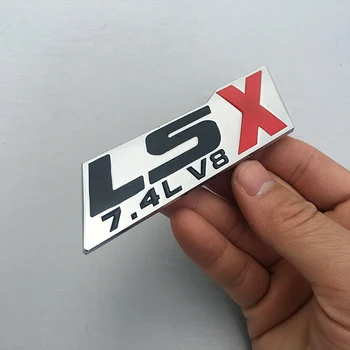 1 STK 3D metal LT1 LS1 LS3 LS6 LT9 LSX 6.8 5.7 L L 7.4 L V8 badge Side emblem bagpå Forskydning dekoration bil klistermærker Bil Styling