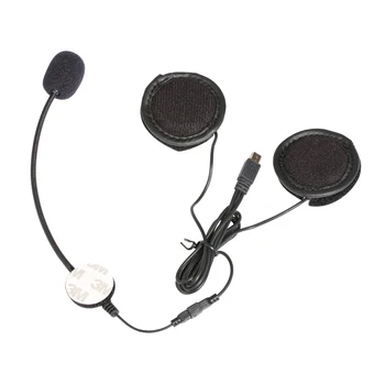 10Pin Mini-USB-Stik Mikrofon Højttaler Headset Og Hjelm Intercom-Klip for Motorcykel Bluetooth-Enhed VNETPHONE V8