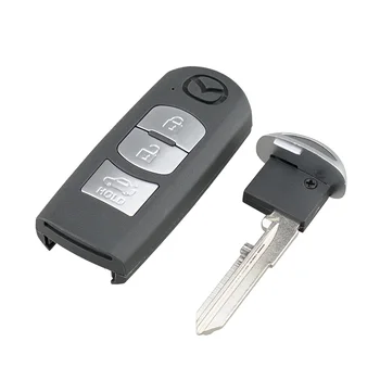 QWMEND SKE13E-01 til Mazda-Tasten 433Mhz ID49 Chip Smart Bil Nøgle til Mazda CX-3 CX-5 Axela Atenza Bil Fjernbetjeningen 3 Knapper