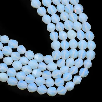 YHBZRET natursten Facetsleben Hvid Opal 8MM Løse Afstandsstykker perler til Smykker at gøre DIY armbånd halskæde tilbehør 15