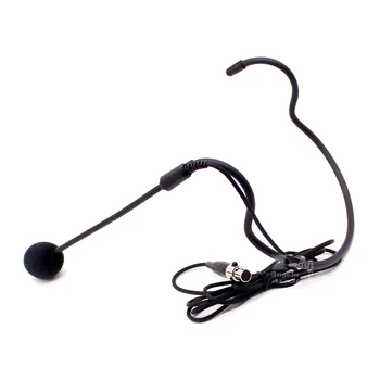 Mini-XLR 3-Pins TA3F Stik Kabel Ørekrog Headworn Headset Kondensator Mikrofon-System Til Trådløs Bodypack-Sender