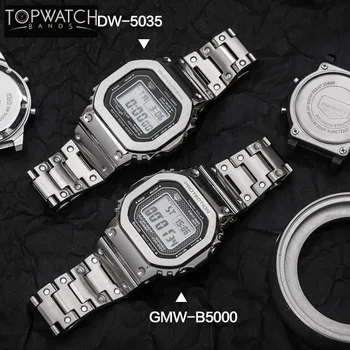 DW5600 Strap Watch Band Bezel 5600 Metal GWM5610 GW5000 Rustfrit Stål Urrem Tilfælde Ramme Armbånd Reparation Værktøj Engros
