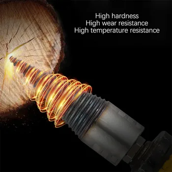 Skrue Opdeling Af Multifunktions-Carbon Stål Slidstærk Høj Hastighed Sekskantet Skaft Brænde Boret Træ Splitter Hjem Punch Værktøj