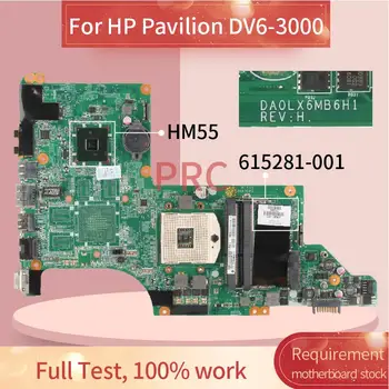 615281-001 615281-501 Til HP Pavilion DV6-3000 Notebook Bundkort DA0LX6MB6H1 HM55 DDR3 Laptop Bundkort
