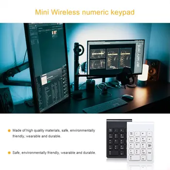 Trådløse Numeriske Tastatur Numpad Multifunktionelle Digitale Håndholdte Keyboard Til Regnskab Bærbar Notebook Tabletter