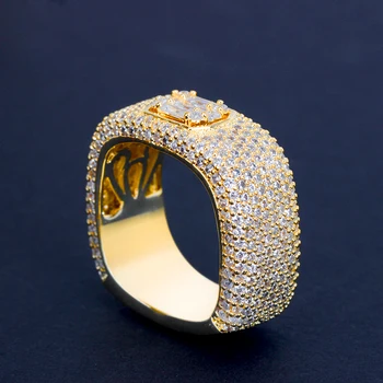 TIRIM Luksus Firkantet Ring for Kvinder Parti Cubic Zirconia Charme Wed Finger Ringe кольца CZ кольцо женское Nye 2020