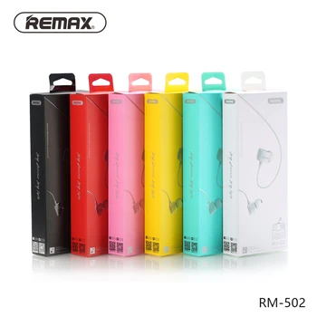 Remax RM-502 Musik i Stereo-hovedtelefoner med HD Mic in-ear 3,5 mm kabel Hovedtelefon Til iphone Xiaomi Samsung Støj reducere hovedtelefon
