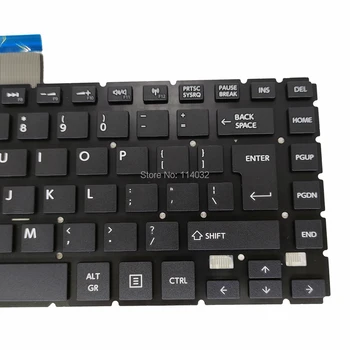 Udskiftning af keyboard backlight tastatur E45-B til Toshiba satellite E45D-B L40-B UI OS engelsk sort NSK-V72SC 9Z.NBFSC.21D ny