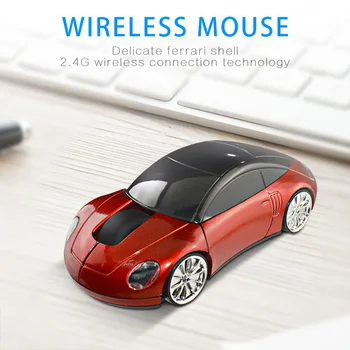 2,4 G Mini Trådløse Optiske Mus Bil Styling USB Bluetooth-Modtager Trådløs Mus med en Lav-Batteri Indikator for PC-Bærbar computer