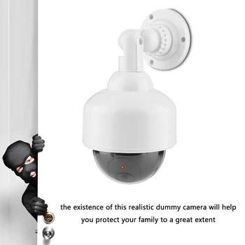 Falske Kamera Solenergi Udendørs Simulering Dummy Kamera Vandtæt Sikkerhed CCTV-Overvågning Kugle
