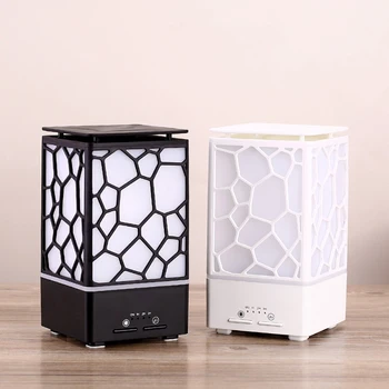 200ml Vand Cube Aroma Diffuser Æterisk Olie Diffuser LED-Lys Ultralyd Luft Luftfugter Timing Tåge Kaffefaciliteter Hjem Air Purifie
